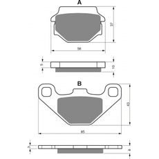 DISK PLOČICE GOLDFREN 005 S33 OFF-ROAD REAR