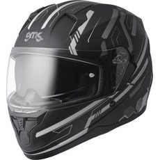 FULL FACE HELMET GMS HEXAGO ZG12501 GRAPHIC GREY L