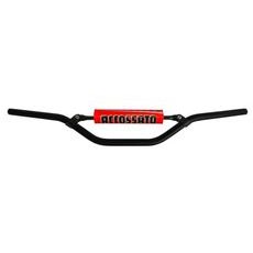HANDLEBAR ACCOSSATO ALUMINIUM, 22 MM CRNI