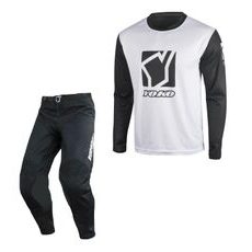 Set of MX pants and MX jersey YOKO TRE+SCRAMBLE black; white/black 30 (S)