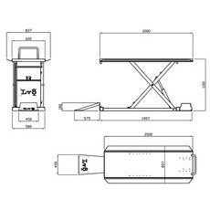 TIE RAILS LV8 EG400TR FOR GOLDRAKE 350 KG (210CM)