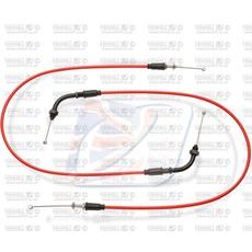 THROTTLE CABLES (PAIR) VENHILL H02-4-103-RD FEATHERLIGHT CRVEN