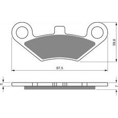 DISK PLOČICE GOLDFREN 284 S33 OFF-ROAD REAR