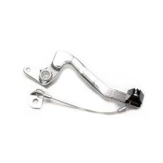 Brake pedal MOTION STUFF 83P-0201002 silver body, black steel fixed tip Steel Fixed Tip
