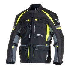 3IN1 TOUR JACKET GMS EVEREST ZG55010 BLACK-ANTHRACITE-YELLOW XS