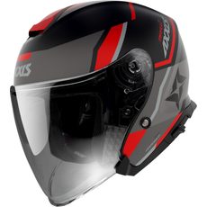 JET HELMET AXXIS MIRAGE SV ABS DAMASKO RED MATT M