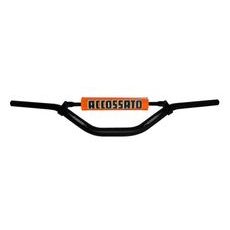 HANDLEBAR ACCOSSATO ALUMINIUM, 28.5 MM CRNI