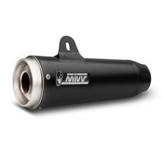 2 SILENCERS KIT MIVV GHIBLI M.010.LGB CERAMIC BLACK / STAINLESS STEEL