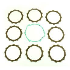 FRICTION PLATES KIT WITH CLUTCH COVER GASKET ATHENA P40230011