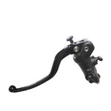 RADIAL CLUTCH MASTER CYLINDER ACCOSSATO CL026 16X16 WITH BLACK ANODYZED BODY AND FIXED BLACK LEVER (NUT+LEVER)