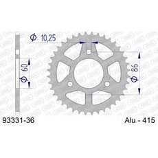 REAR ALU SPROCKET AFAM 93331-36 36T, 415