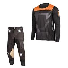 Set of MX pants and MX jersey YOKO KISA black; black/orange 36 (XL)