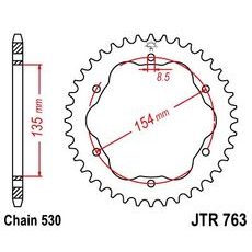 LANČENIK ZADNJI JT JTR 763-40 40T, 530