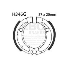 BRAKE SHOE SET EBC H346G GROOVED INCLUDINGS SPRINGS