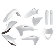 PLASTIC BODY KIT POLISPORT 91027 ENDURO WHITE