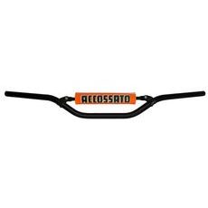HANDLEBAR ACCOSSATO ALUMINIUM, 22 MM CRNI