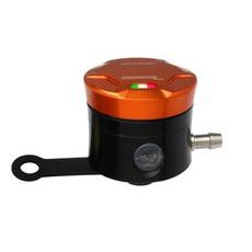 BRAKE FLUID RESERVOIR ACCOSSATO CNC-WORKED STRAIGHT BRACKET INCLUDED ORANGE