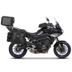 COMPLETE SET OF SHAD TERRA TR40 ADVENTURE SADDLEBAGS AND SHAD TERRA BLACK ALUMINIUM 48L TOPCASE, INCLUDING MOUNTING KIT SHAD YAMAHA MT-09 TRACER / TRACER 900