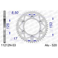 REAR ALU SPROCKET AFAM 11212N-53 53T, 520