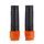 Upper fork protectors POLISPORT 8488000002 with clamp Black / Orange