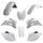 Plastic body kit POLISPORT 91397 White