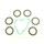 Friction plates kit with clutch cover gasket ATHENA P40230051