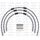 STANDARD Front brake hose kit Venhill POWERHOSEPLUS YAM-12004FB (3 hoses in kit) Clear hoses, black fittings