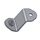 "S" shaped fitting support MIVV 50.SS.093.1