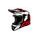 Motocross Helmet CASSIDA CROSS CUP TWO red/ white/ black S