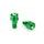 Bar ends PUIG SPEED 21024V green