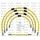 STANDARD Front brake hose kit Venhill POWERHOSEPLUS SUZ-6005F-YE (5 hoses in kit) Yellow hoses, chromed fittings