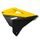 Radiator scoops POLISPORT 8423700001 restyling (pair) yellow/black