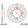 Rear ALU sprocket JT JTA 1204-46RED 46)T, nt((428 Crven