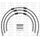 STANDARD Front brake hose kit Venhill POWERHOSEPLUS KAW-4002FB-CB (3 hoses in kit) Carbon hoses, black fittings