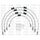 STANDARD Front brake hose kit Venhill POWERHOSEPLUS BMW-11001F-WT (4 hoses in kit) White hoses, chromed fittings