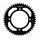 Rear ALU sprocket SUPERSPROX RAL-998:47-BLK Crni 47T, 428