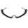 Lever guard ACCOSSATO with silver eyelet and insert right + left, carbon