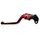 Clutch Lever ACCOSSATO ESY695 fixed CNC-worked aluminium, red