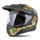 Motocross Helmet CASSIDA ROAD RUNNER TechniX green matt/ black/ orange/ grey/ black matt peak 2XL