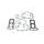 Set dihtunga za motor KOMPLETAN ATHENA P400250870052