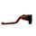 Clutch Lever ACCOSSATO fixed CNC-worked aluminium, orange