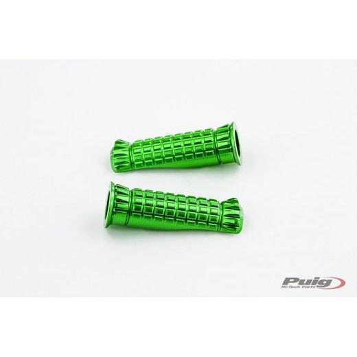FOOTPEGS WITHOUT ADAPTERS PUIG R-FIGHTER 9192V GREEN