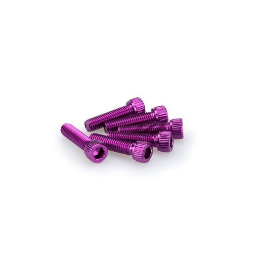 SCREWS PUIG ANODIZED 0473L VIOLET M8 X 30MM (6PCS)