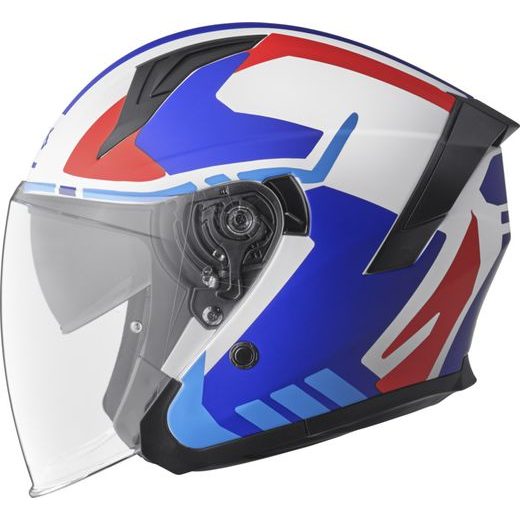 JET HELMET GMS VECTUS ZG11601 BLACK MATT - PETROL - RED M