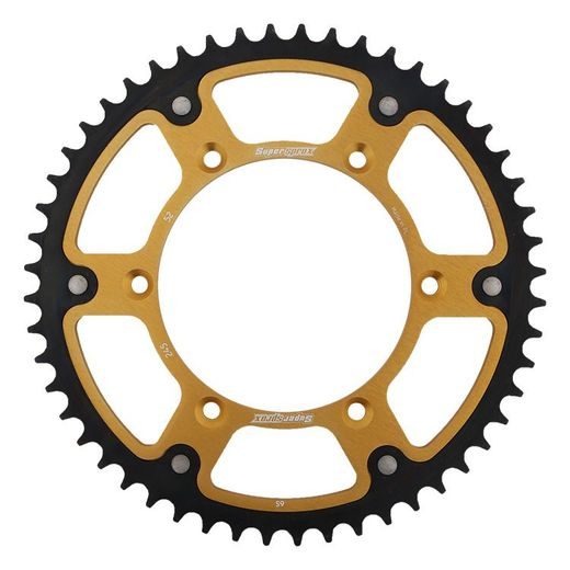 REAR SPROCKET SUPERSPROX STEALTH RST-245:52-GLD ZLATO 52T, 520