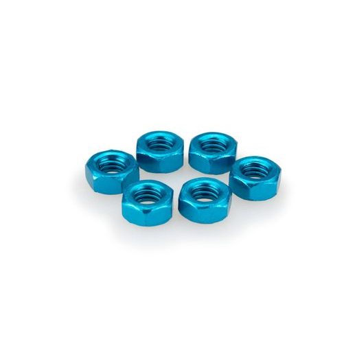 NUTS PUIG ANODIZED 0764A PLAVI M6 (6PCS)