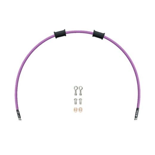 CLUTCH HOSE KIT VENHILL POWERHOSEPLUS KAW-11010CS-PU (1 HOSE IN KIT) PURPLE HOSES, STAINLESS FITTINGS