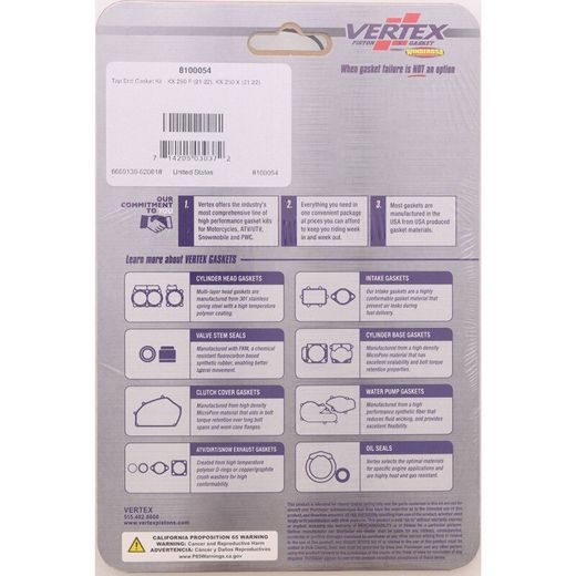 TOP END GASKET KIT WINDEROSA TEGS 8100054