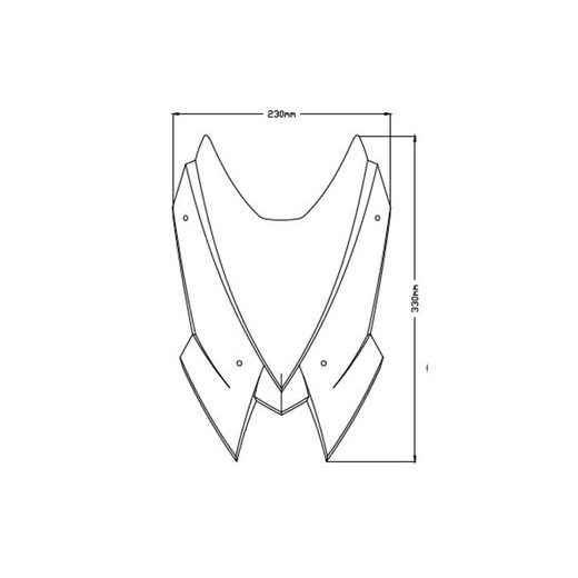 WINDSHIELD PUIG NEW GEN. SPORT 3840H SMOKE