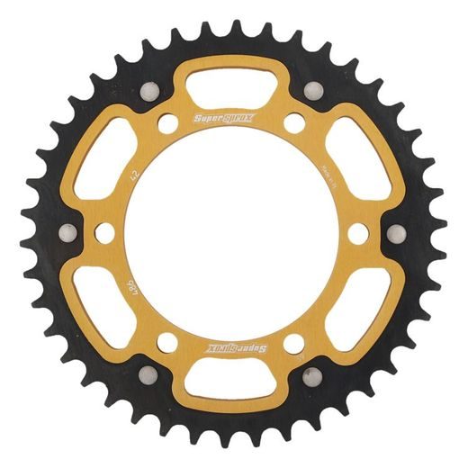 REAR SPROCKET SUPERSPROX STEALTH RST-486:42-GLD ZLATO 42T, 520